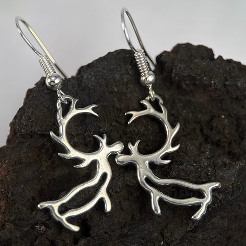 PORO, SAMI REINDEER, EARRINGS SILVER 925