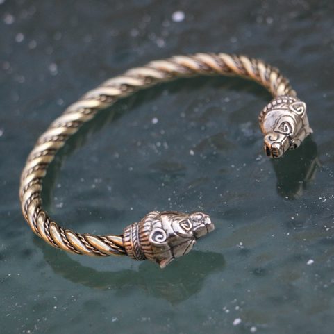 BERSERKER, BEAR, BRASS BRACELET