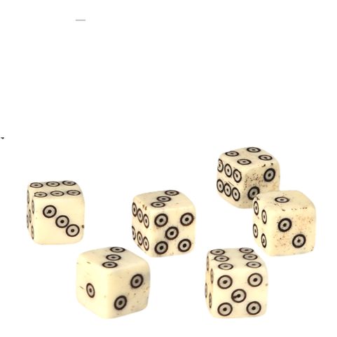 BONE ROMAN DICE