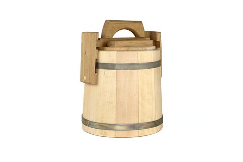 LINDEN HONEY BARREL 2 L - NATURAL CONTAINER FOR SAFE STORAGE OF HONEY