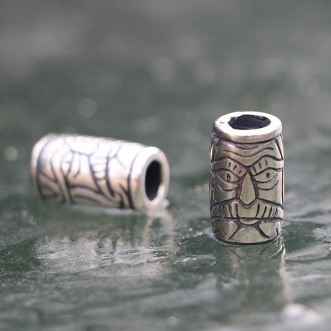 PERLE FÜR BART, WIKINGER, SILBER 925