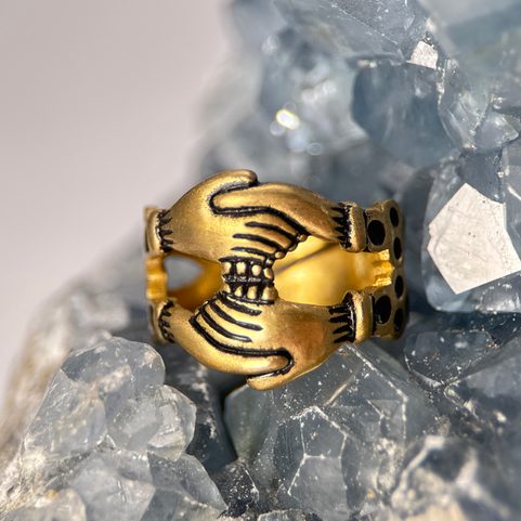 BAGUE DE FIANÇAILLES MÉDIÉVALE XV : SIÈCLE, BRONZE