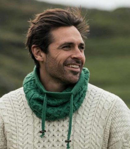 ARAN HONEYCOMB CABLE SNOOD