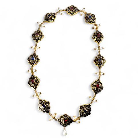 NECKLACE ELEONORA DI TOLEDO, 16TH CENTURY, BRASS, GILDED
