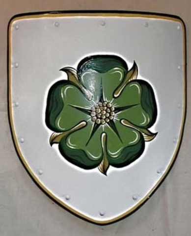 PAINTED SHIELD - ROSETTE
