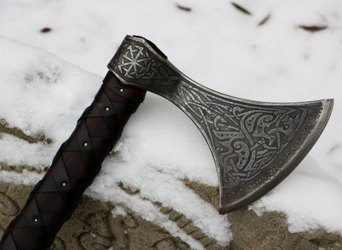 SKJALDBORG, ETCHED VIKING AXE