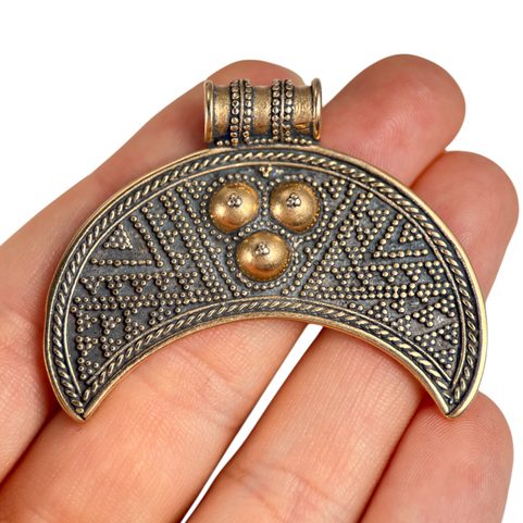 ZIVA, LUNITSA, SLAVS, VIKINGS, PENDANT, BRONZE