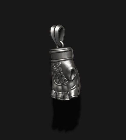 MMA GLOVES, PENDANT SILVER 925 10G