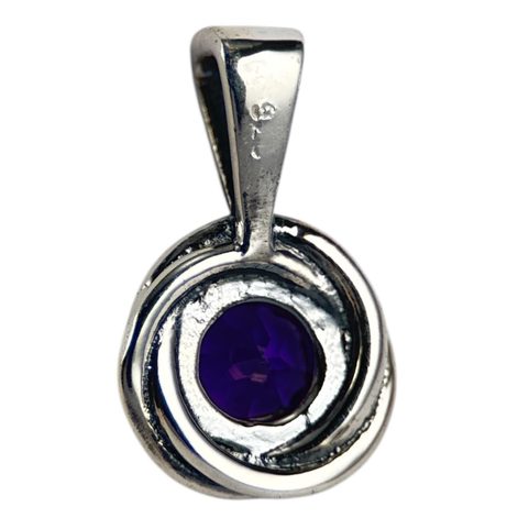 ORCHIDEA, PENDENTIF EN ARGENT, AMÉTHYSTE AG 925/1000