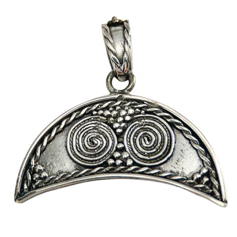 LUNA, DARK AGE STERLING SILVER PENDANT OF FERTILITY