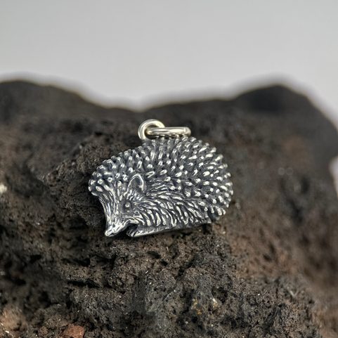 HEDGEHOG, SILVER PENDANT