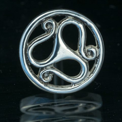 KELTISCHER TRISKEL, GURTNIETE, SILBER