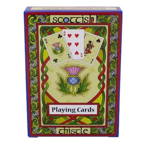 PLAYING CARDS SCOTTISH THISTLE