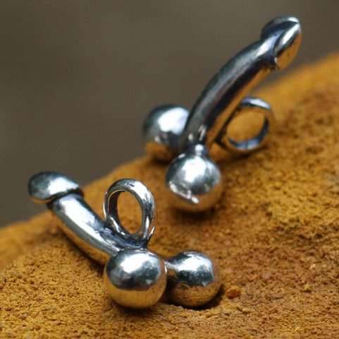 FASCINUS, ROMAN PHALLIC PENDANT, SILVER
