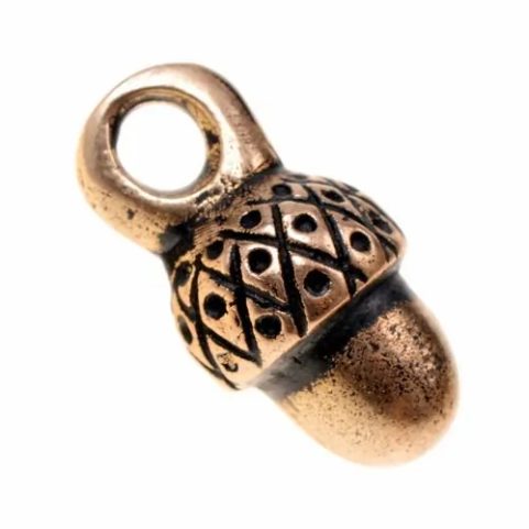 ACORN, MEDIEVAL BUTTON, BRONZE