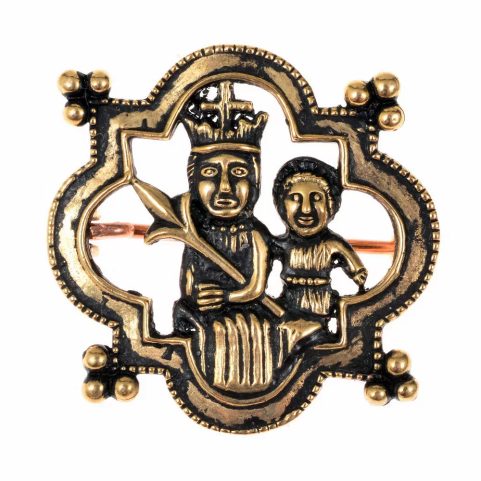 MEDIEVAL BROOCH, BRONZE