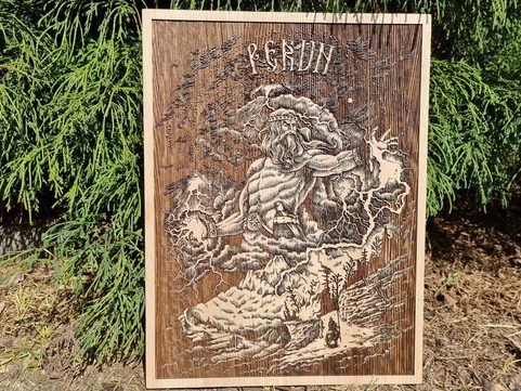 PERUN WANDDEKORATION, HOLZ
