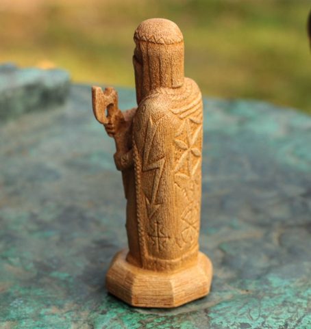 PERUN, GOD OF THUNDER, SLAVIC STATUE
