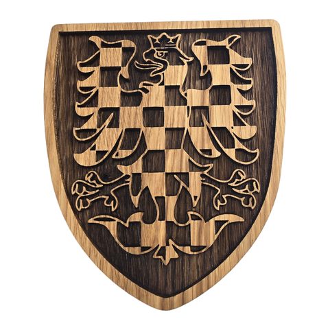 L'AIGLE DE MORAVIE, ARMOIRIES DANS UN BOUCLIER 20CM