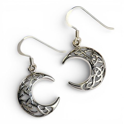 CELTIC MOON, SILVER EARRINGS 925/1000