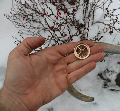 TARANIS WHEEL, BRONZE CELTIC REPLICA