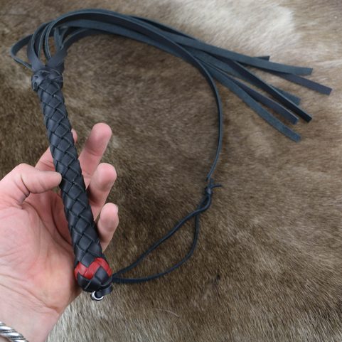 LEATHER QUIRTS, BLACK AND RED
