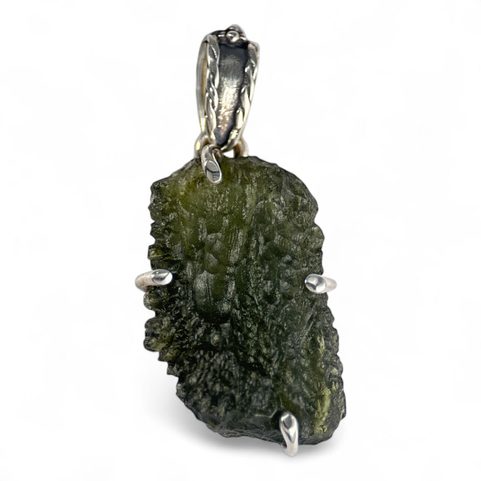 COSMO, MOLDAVITE, PENDANT, SILVER 925/1000