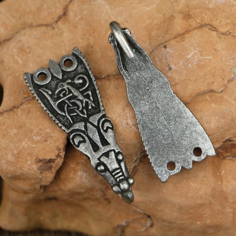 VIKING CLOAK HOOK, ENGLAND, ZINC - 1 PIECE