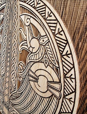 GUNGNIR WALL DECORATION 45CM OAK