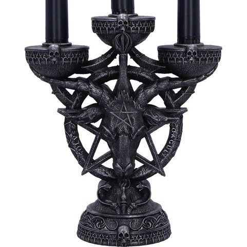 BAPHOMET'S RADIANCE CANDLE HOLDER 46CM