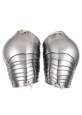 AISSELLES MÉDIÉVALES, PROTECTION DES ÉPAULES, LA PAIRE, ACIER DE 1,2 MM