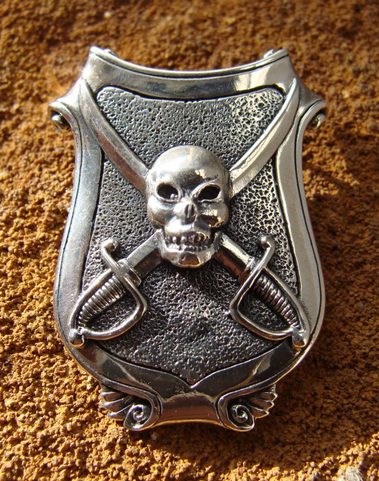 PIRATE SILVER PENDANT, AG 925, 10 G