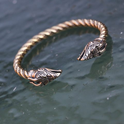 CELTIC DRAGON, BRASS BRACELET