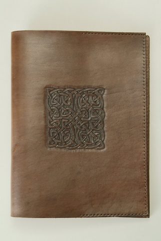 LEATHER CASE FOR BOOKS - BROWN LEATHER