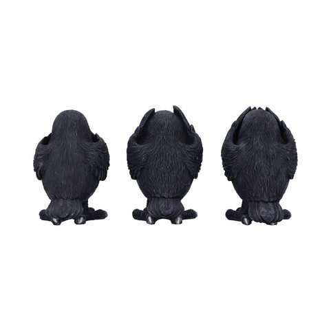 THREE WISE RAVENS 8.7CM