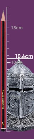 MITTELALTERLICHER HELM, FIGUR, 10,6 CM