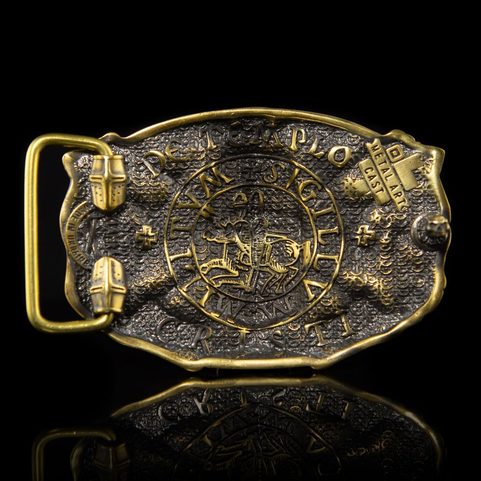 TEMPLAR, BOUCLE DE CEINTURE, LAITON