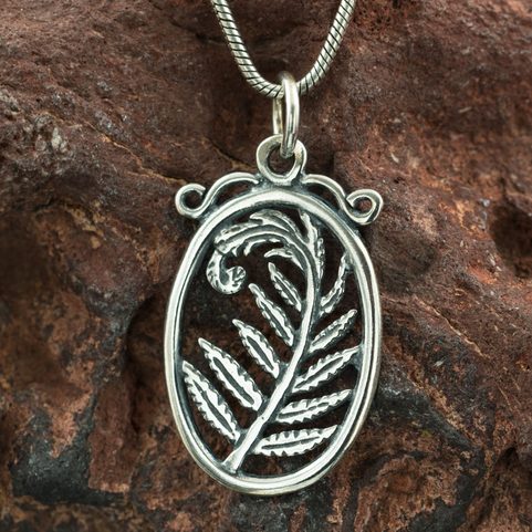 FERN, SILVER PENDANT