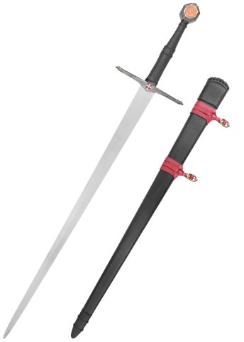 ÉPÉE À UNE MAIN ET DEMIE AVEC FOURREAU EN CUIR