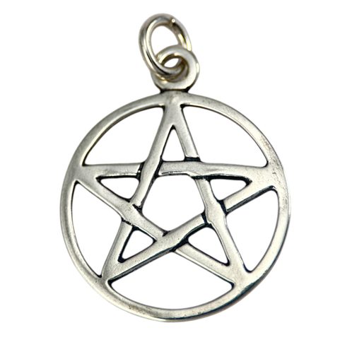 PENTAGRAM, SILVER PENDANT, AG 925, SMALL