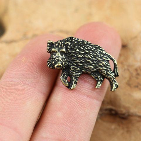 SANGLIER, AMULETTE, ZINC, ANT. LATION