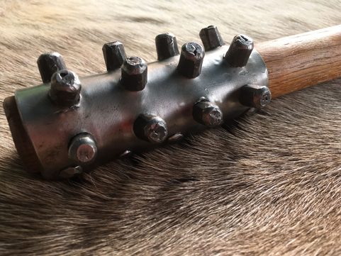 NAILED MACE, MEDIEVAL WEAPON