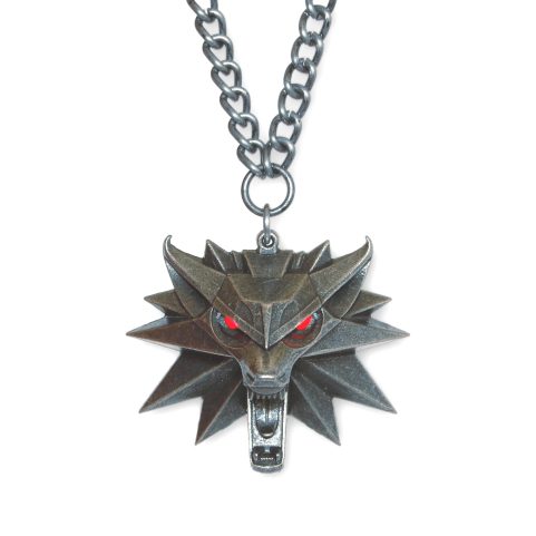 WITCHER TALISMAN WITH RED LED EYES