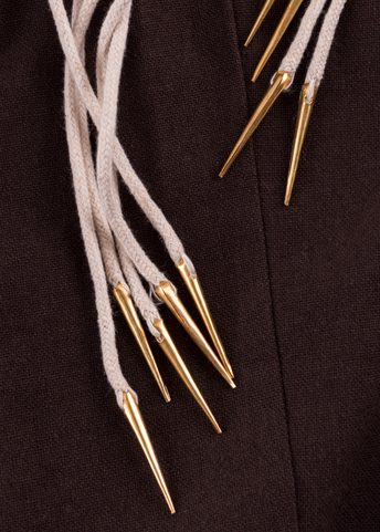 BRAIDED MEDIEVAL CORDS, PACK OF 5, NATURAL-COLOURED