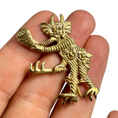 FOREST CREATURE, MEDIEVAL PILGRIM BADGE