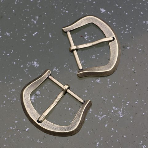 MEDIEVAL BELT BUCKLE 30MM, ZINC, ANT. BRASS