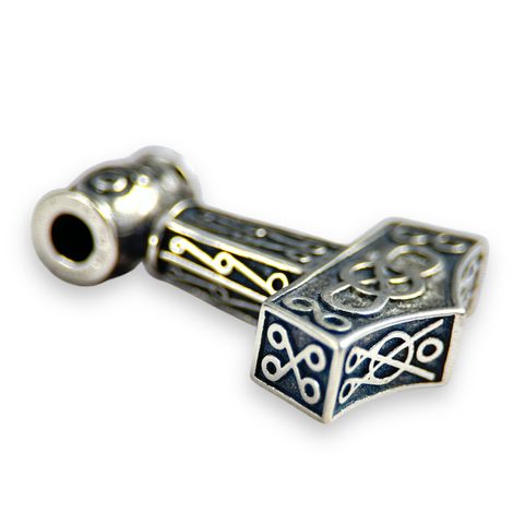 THOR HAMMER - MJÖLLNIR, MASSIVE PENDANT, SILVER