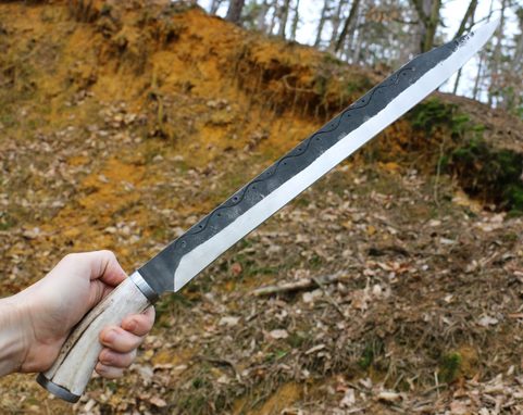 DAGUR, GESCHMIEDETE WIKINGER SCRAMASAX