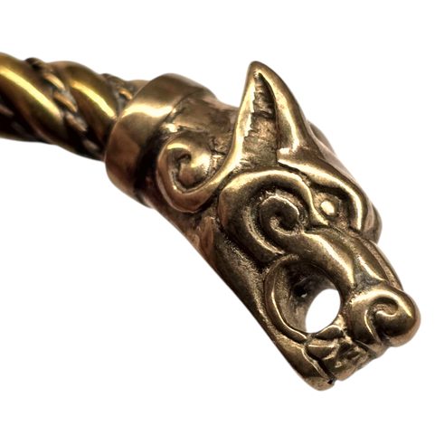 WOLF AND DRAGON, BRACELET, BRONZE