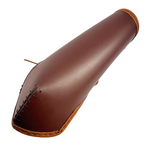 LEATHER BRACER WITH ELBOW PROTECTION, THICK LEATHER